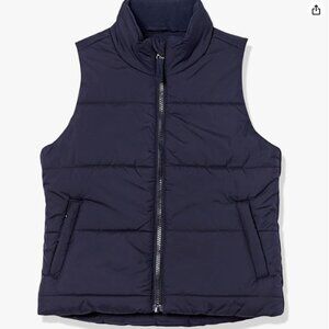 Amazon Essentials Girls Heavyweight Puffer Vest  - Navy